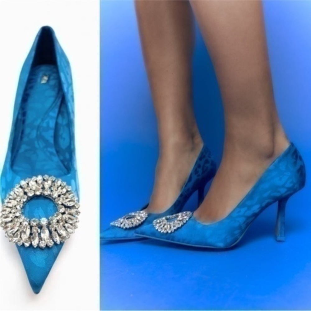 ZARA heels with ornament animal print design 2243/010